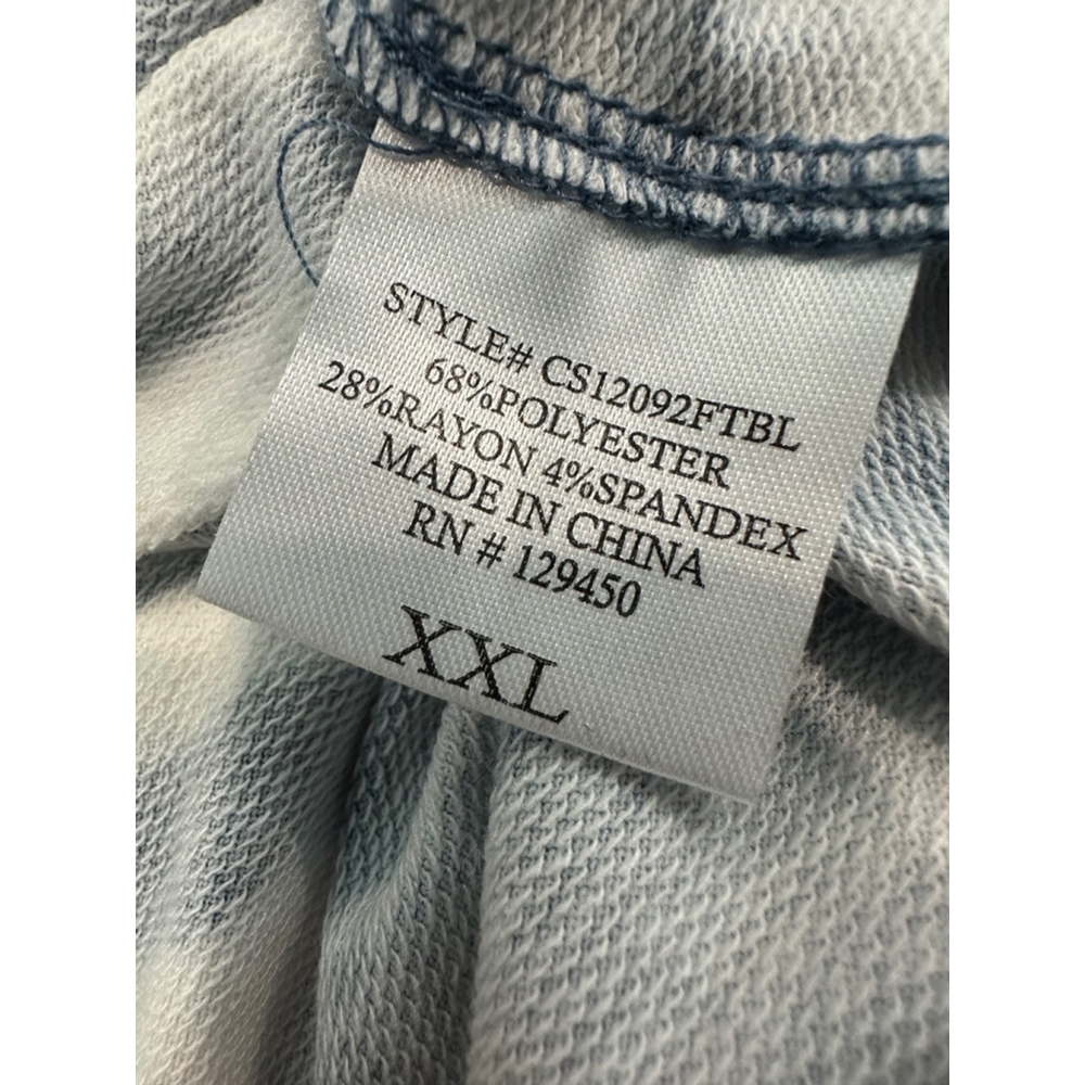 Women's Como Vintage Top XXL Blue White - Picture 3 of 3